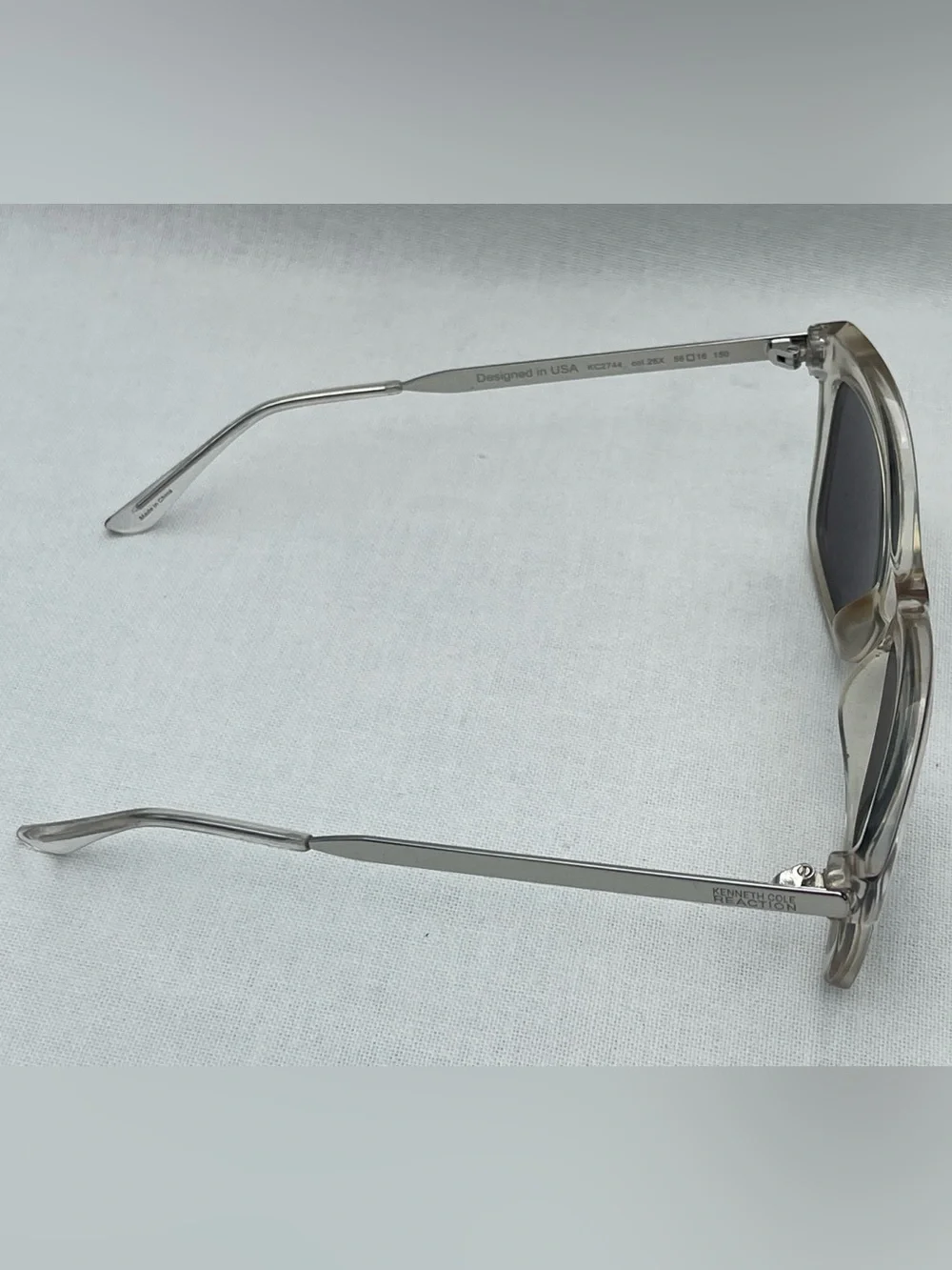 Kenneth Cole Reaction Silver Metal Eyewear Arm